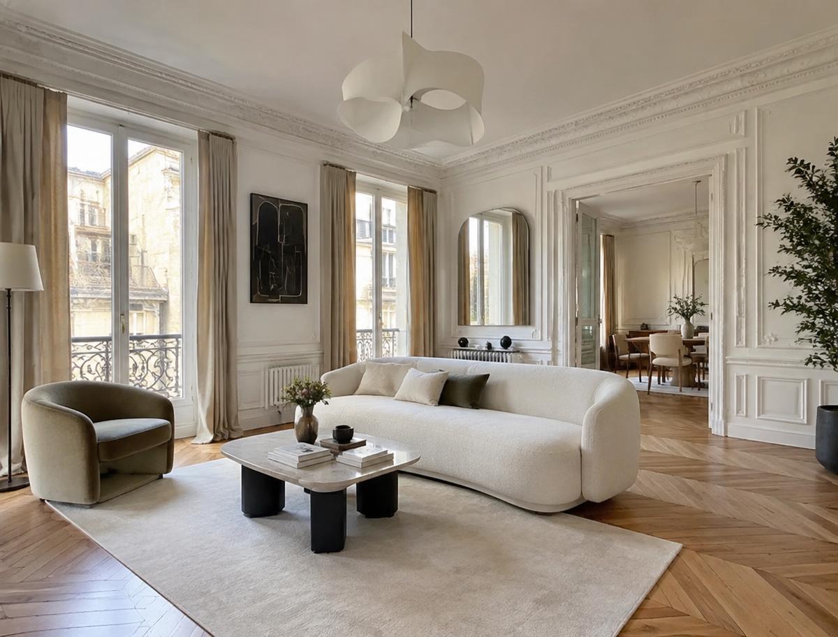 Appartement haussmannien rénové clé en main